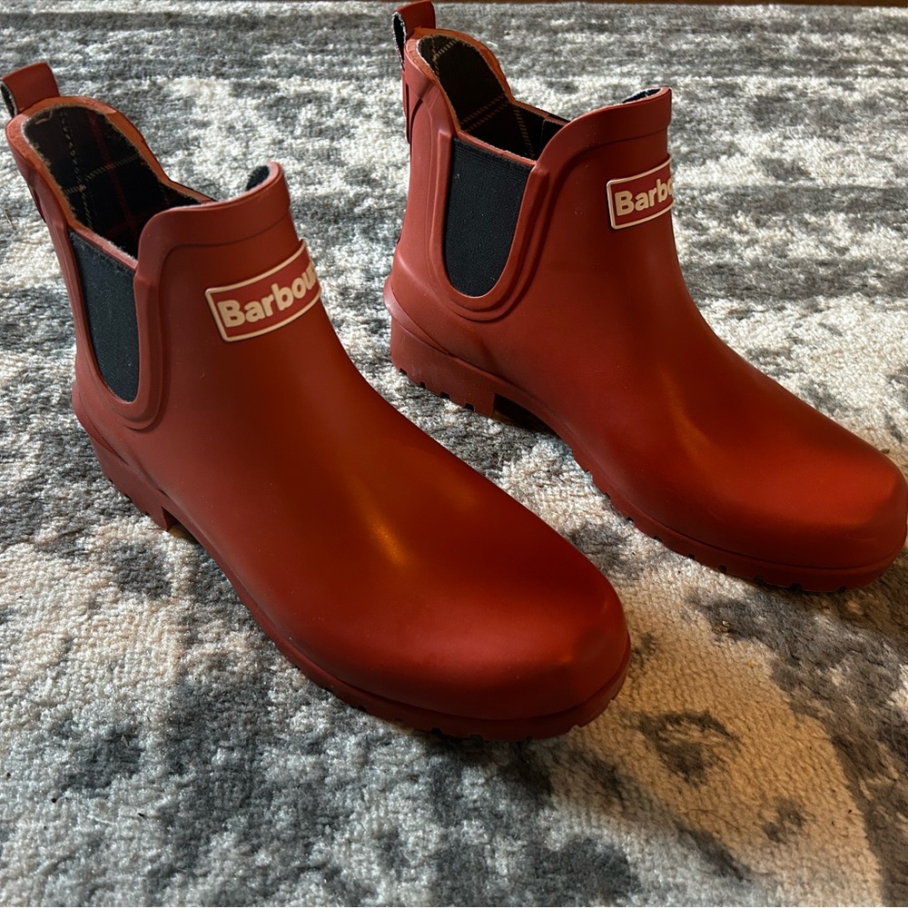 Barbour Red Winter & Rain Boots